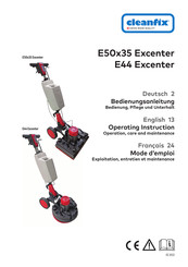 Cleanfix E50x35 Excenter Mode D'emploi