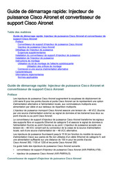 Cisco Aironet Guide De Démarrage Rapide