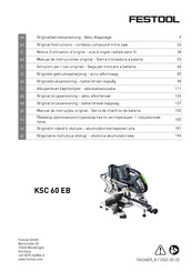Festool KSC 60 EB Notice D'utilisation