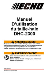 Echo DHC-2300 Manuel D'utilisation