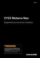 Cannondale CY22 Moterra Neo Supplément Du Manuel De L'utilisateur