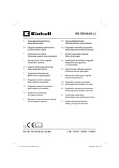 EINHELL GE-CM 36/36 Li Instructions D'origine