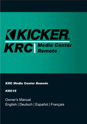 Kicker KRC Serie Manuel Du Propriétaire