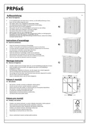 Hornbach PRP6x6 Instructions D'assemblage