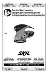 Skil 7490 Consignes De Fonctionnement/Sécurité