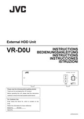 JVC VR-D0U Instructions