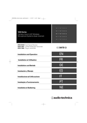 Audio-Technica 1800 Serie Installation Et Utilisation