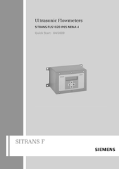 Siemens SITRANS FUS1020 IP65 Guide De Mise En Route