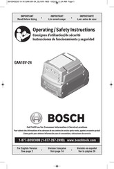 Bosch GAA 18V-24 Consignes D'utilisation/De Sécurité