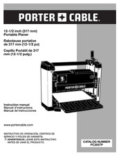 Porter Cable PC305TP Manuel D'instructions