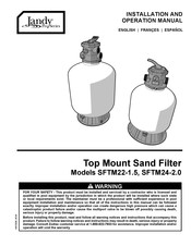 Jandy Pro Series SFTM22-1.5 Manuel D'installation Et Mode D'emploi