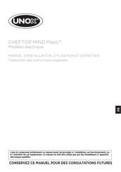 Unox CHEFTOP MIND.Maps XAVC-1011-EPR Manuel D'installation, Utilisation Et Entretien
