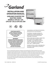 Garland CPO-ED-24H Manuel D'installation Et D'utilisation