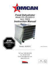 Omcan CE-CN-0005-D Instructions