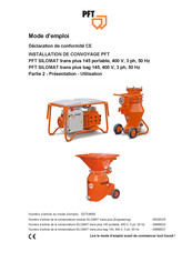 PFT SILOMAT trans plus 145 Mode D'emploi