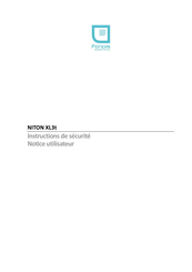 Fondis NITON XL3t 800 Notice Utilisateur