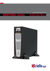 Riello UPS SENTINEL DUAL SDU 8000 TM Manuel D'installation Et D'utilisation