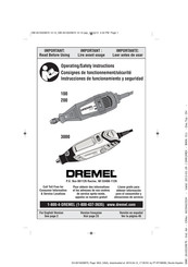 Dremel 200 Consignes De Fonctionnement/Sécurité