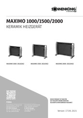 Sonnenkonig MAXIMO 1000 Manuel D'instructions