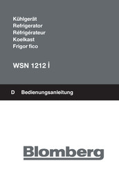 Blomberg WSN 1212 I Notice D'utilisation