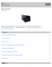 Sony Cyber-shot DSC-QX10 Manuel D'aide