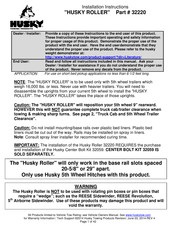 Husky 32220 Instructions D'installation