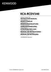 Kenwood KCA-RCDV340 Mode D'emploi