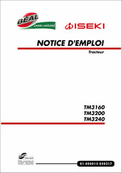 Iseki TM3160 Notice D'emploi