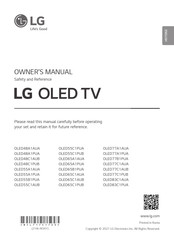 LG OLED83C1AUA Manuel D'utilisation