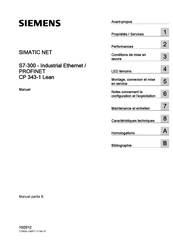 Siemens SIMATIC NET S7-300 Manuel