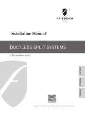 Friedrich FPHMR24A3A Instructions D'installation