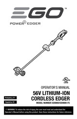 EGO Power+ ED0800-FC Guide D'utilisation
