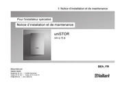 Vaillant 0010015978 Notice D'installation Et De Maintenance