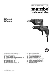 Metabo BE 4010 Notice Originale