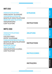 Bpt integra IMTC/200 Mode D'emploi