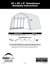 ShelterLogic 70608 Instructions De Montage