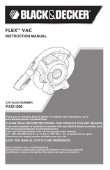 Black & Decker FLEX PAD1200 Mode D'emploi