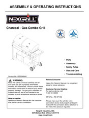 Nexgrill 720-0718C Instructions De Montage Et D'utilisation