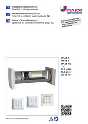 Maico RLS 45 O Notice D'installation