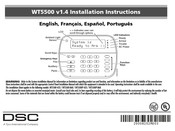 DSC ALEXOR WT5500P-433 Instructions D'installation