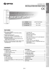Optex Smart Line SL-200 TNR Instructions D'installation