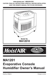 EssickAir MoistAIR MA1201 Manuel Du Propriétaire