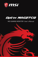 MSI Optix MAG27CQ Mode D'emploi