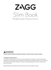 Zagg Slim Book Instructions