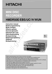 Hitachi HMDR50WUN Mode D'emploi