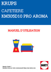 Krups PRO AROMA KM305D10 Manuel D'utilisation
