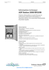 Endress+Hauser ASP Station 2000 RPS20B Information Technique