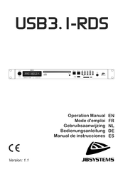 JB Systems USB3.1-RDS Mode D'emploi