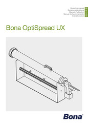 Bona OptiSpread UX Manuel D'utilisation