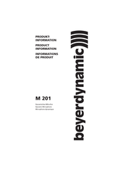 Beyerdynamic M 201 Information De Produit